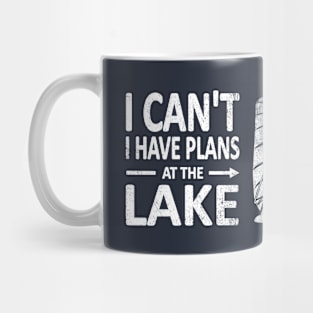 I CAN'T I Have PLANS at the LAKE Funny Windsurfing White Mug